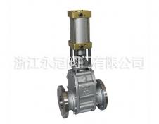 不鏽鋼氣(qì)動陶瓷雙(shuāng)閘闆閥Z644TC