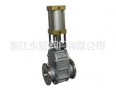 不鏽鋼氣動(dòng)陶瓷雙閘闆閥Z644TC