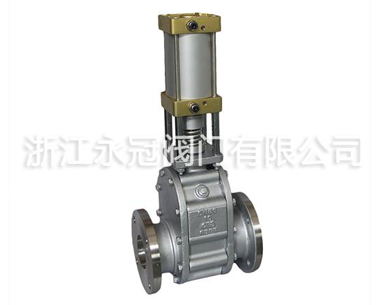 氣(qì)動陶瓷(cí)雙閘闆(pǎn)閥Z644TC