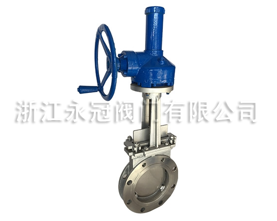 手動(dòng)傘齒輪(lun)刀閘閥(fá)